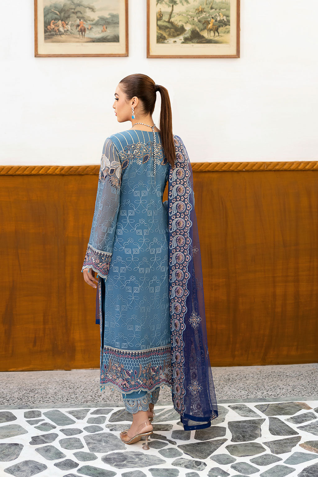 Ramsha | Chevron Chiffon Collection | A-1006 by Ramsha - Designer Dress - Type: Ladies Clothes - Available at Libayah - 100% Original