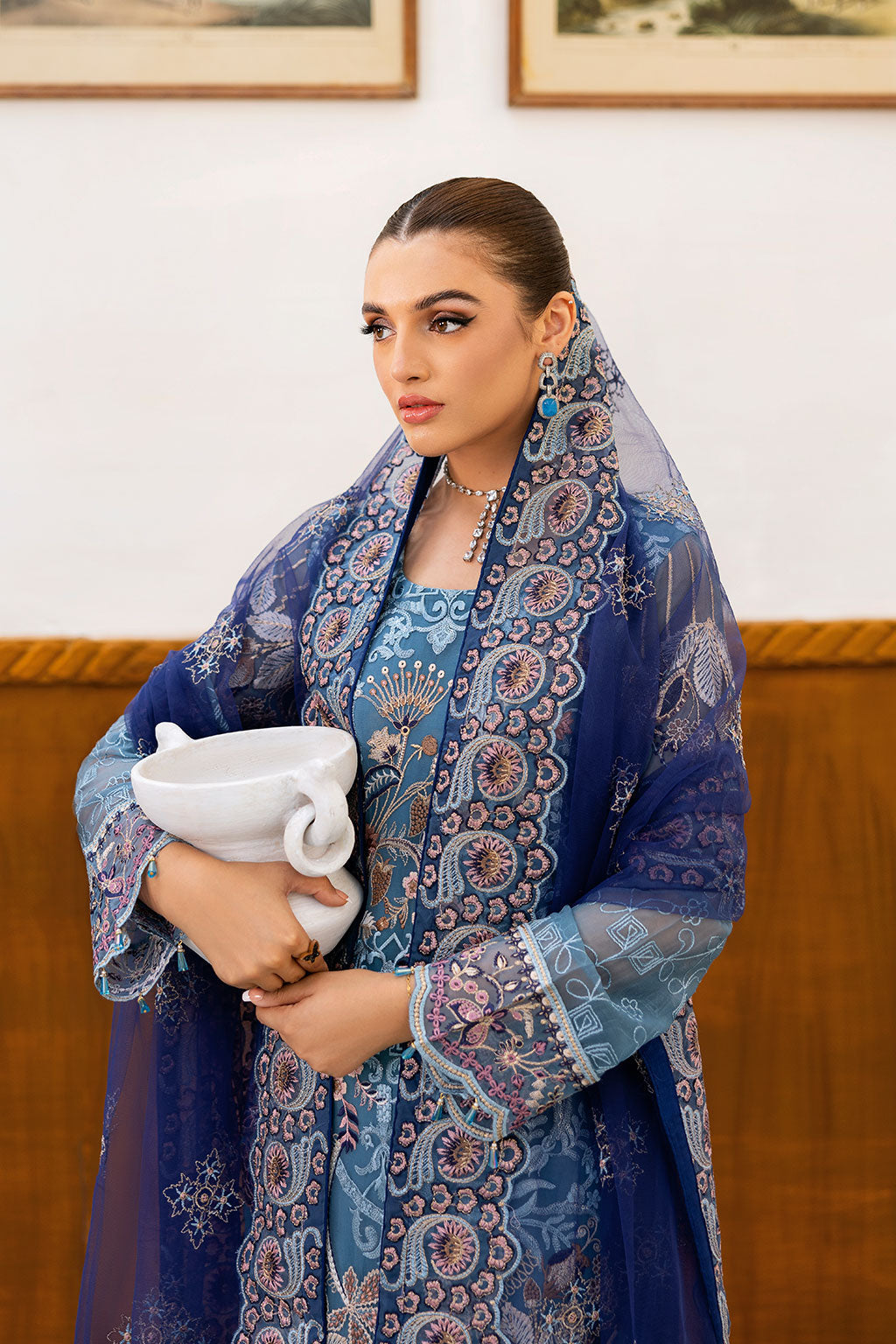 Ramsha | Chevron Chiffon Collection | A-1012 by Ramsha - Designer Dress - Type: Ladies Clothes - Available at Libayah - 100% Original