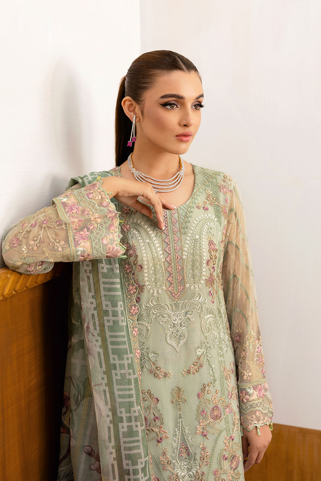 Ramsha | Chevron Chiffon Collection | A-1003 by Ramsha - Designer Dress - Type: Ladies Clothes - Available at Libayah - 100% Original