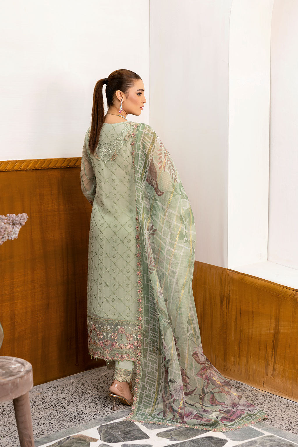 Ramsha | Chevron Chiffon Collection | A-1003 by Ramsha - Designer Dress - Type: Ladies Clothes - Available at Libayah - 100% Original