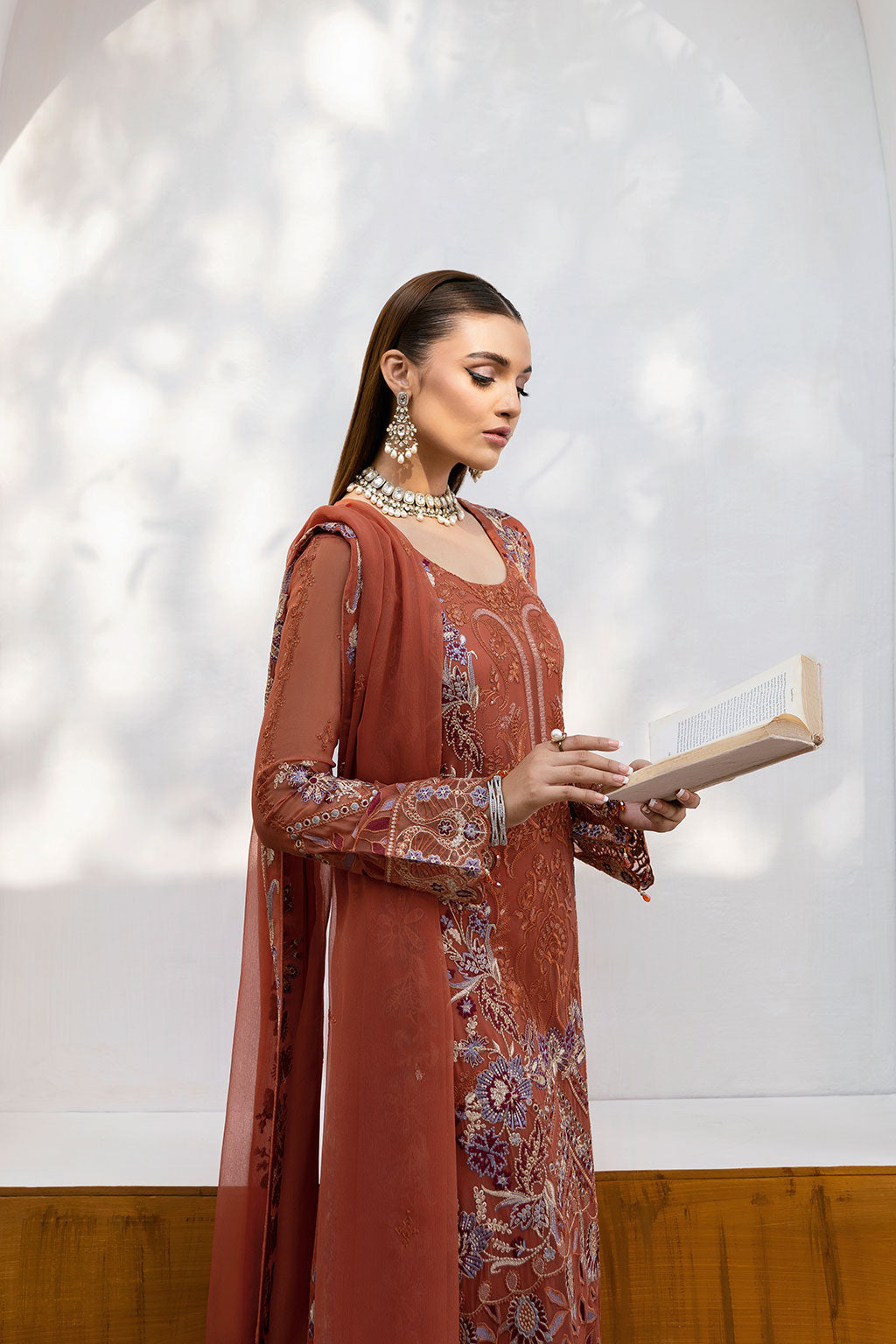 Ramsha | Chevron Chiffon Collection | A-1007 by Ramsha - Designer Dress - Type: Ladies Clothes - Available at Libayah - 100% Original