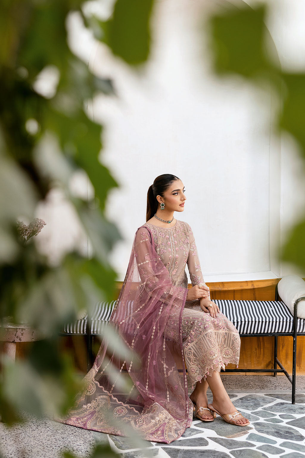 Ramsha | Chevron Chiffon Collection | A-1009 by Ramsha - Designer Dress - Type: Ladies Clothes - Available at Libayah - 100% Original