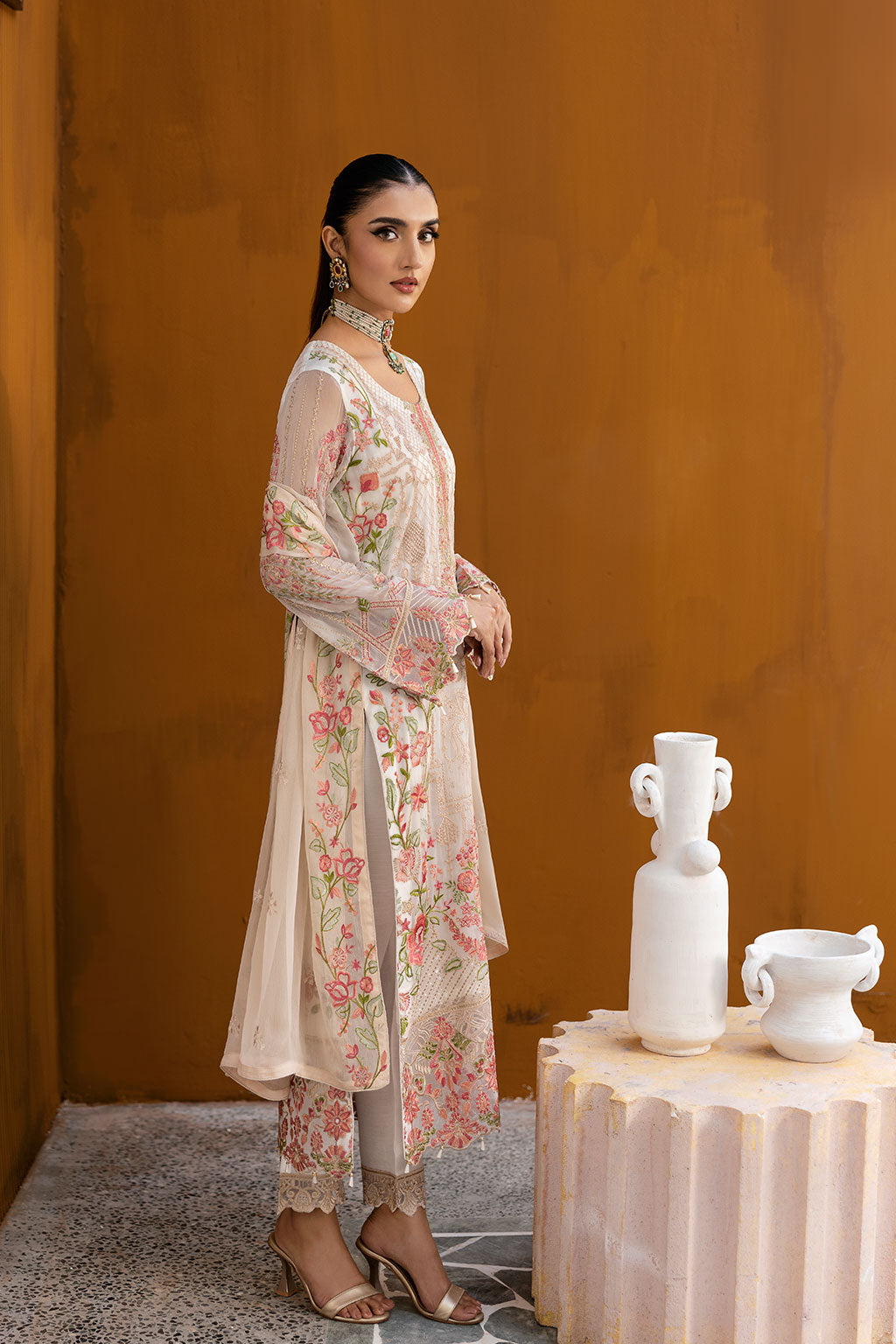 Ramsha | Chevron Chiffon Collection | A-1011 by Ramsha - Designer Dress - Type: Ladies Clothes - Available at Libayah - 100% Original