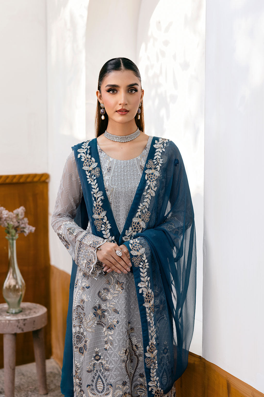 Ramsha | Chevron Chiffon Collection |A-1001 by Ramsha - Designer Dress - Type: Ladies Clothes - Available at Libayah - 100% Original