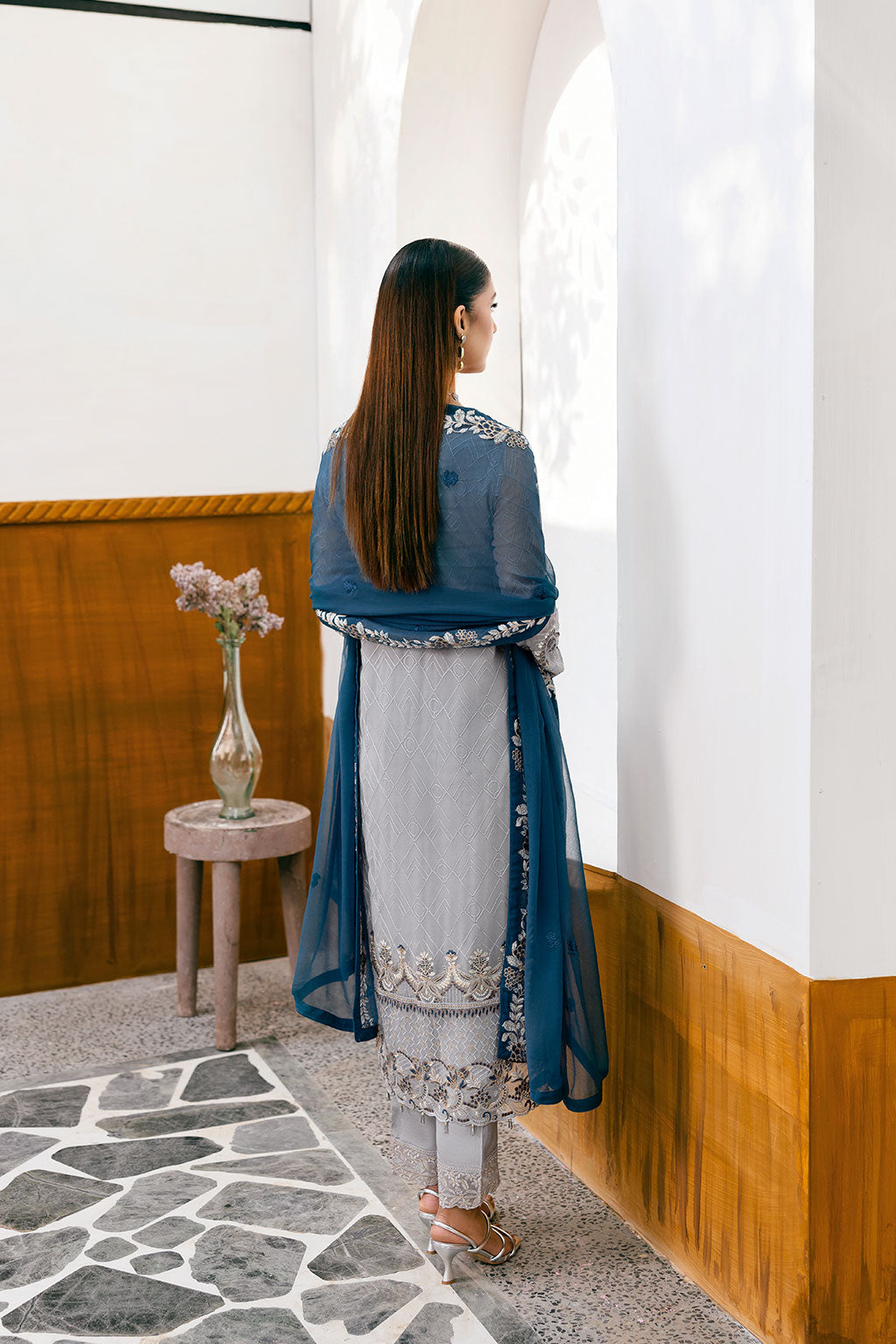 Ramsha | Chevron Chiffon Collection |A-1001 by Ramsha - Designer Dress - Type: Ladies Clothes - Available at Libayah - 100% Original