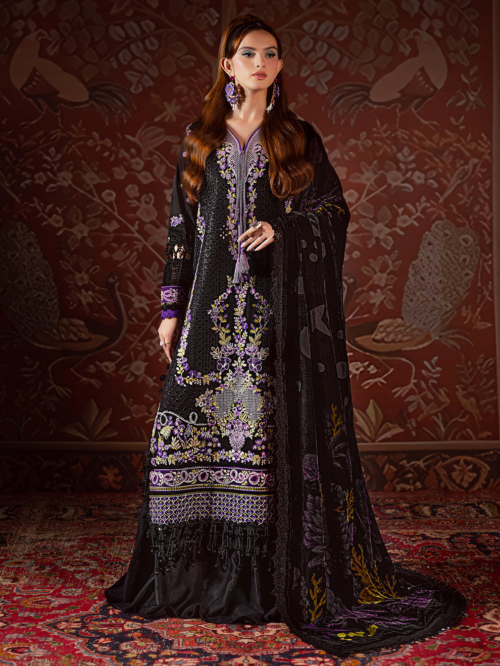 CK-001  Kotrai – authentic Pakistani dress from the Mahnur Amelia Luxury Winter 25 collection for women in the UK