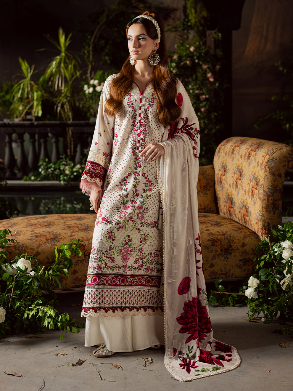 CK-002 Kotrai – authentic Pakistani dress from the Mahnur Amelia Luxury Winter 25 collection for women in the UK