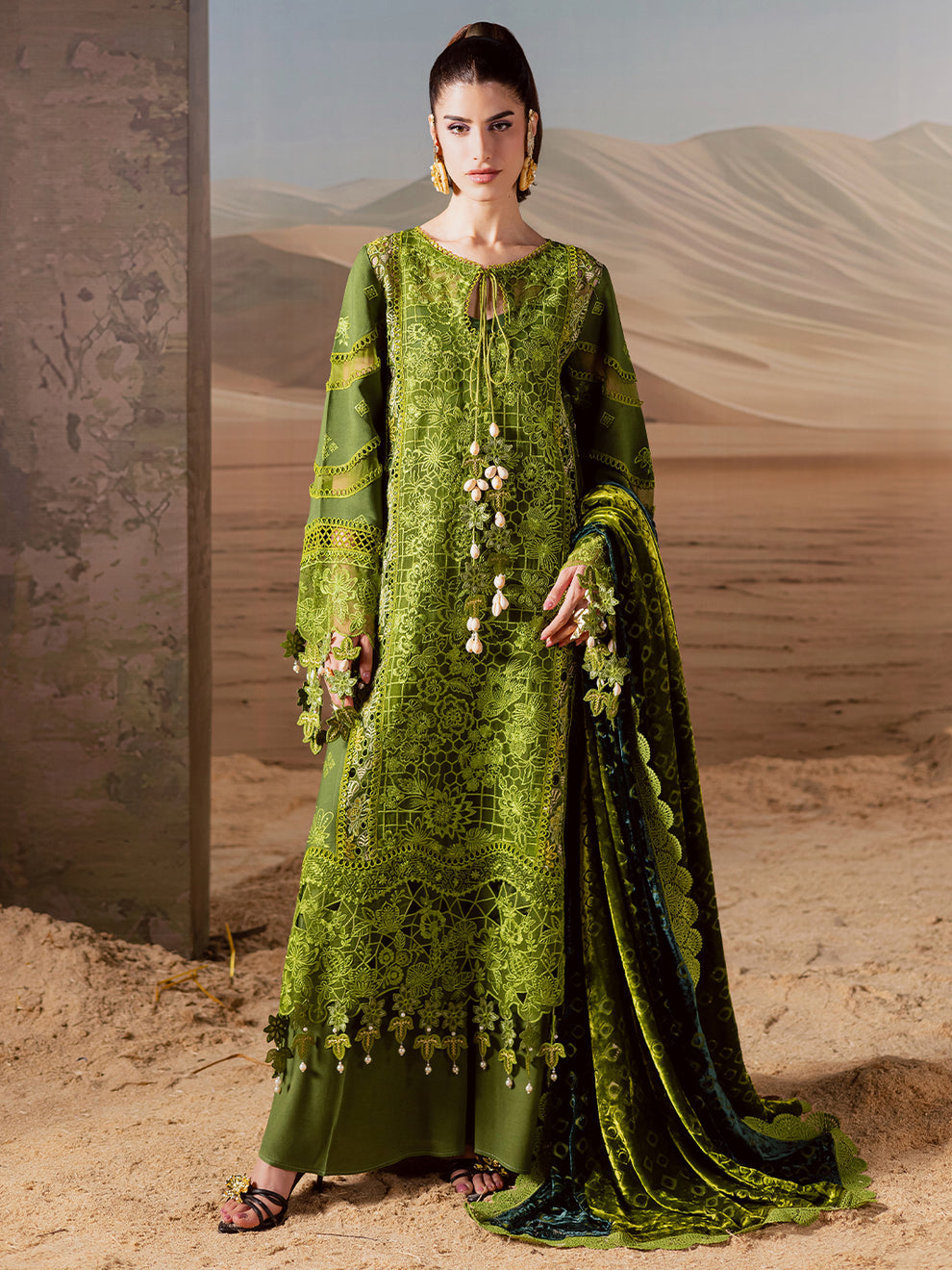 CK-012 Kotrai – authentic Pakistani dress from the Mahnur Amelia Luxury Winter 25 collection for women in the UK