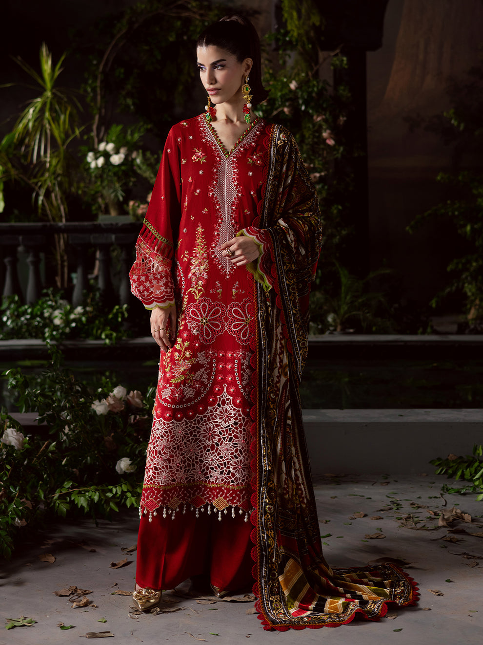 CK-013 Kotrai – authentic Pakistani dress from the Mahnur Amelia Luxury Winter 25 collection for women in the UK