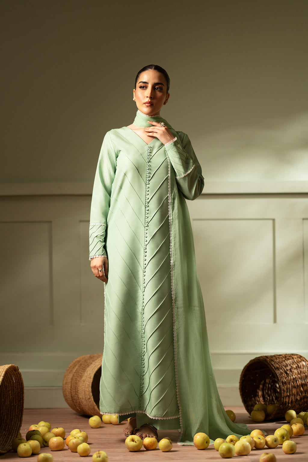 Afrozeh | Basic Pret 26 RTW | NACRE by Afrozeh - Designer Dress  - Type : Ladies Clothes - Available at Libayah - 100% Original 
