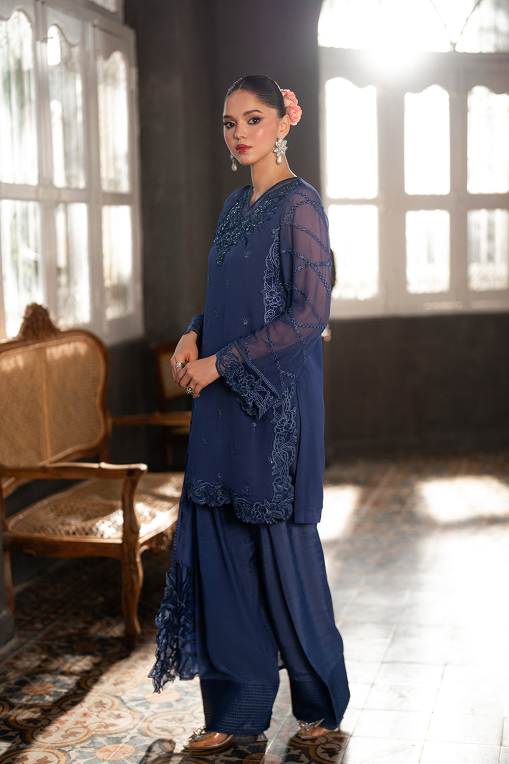 Azure | Ensembles | Cobalt Haze by Azure - Designer Dress  - Type : Ladies Clothes - Available at Libayah - 100% Original 