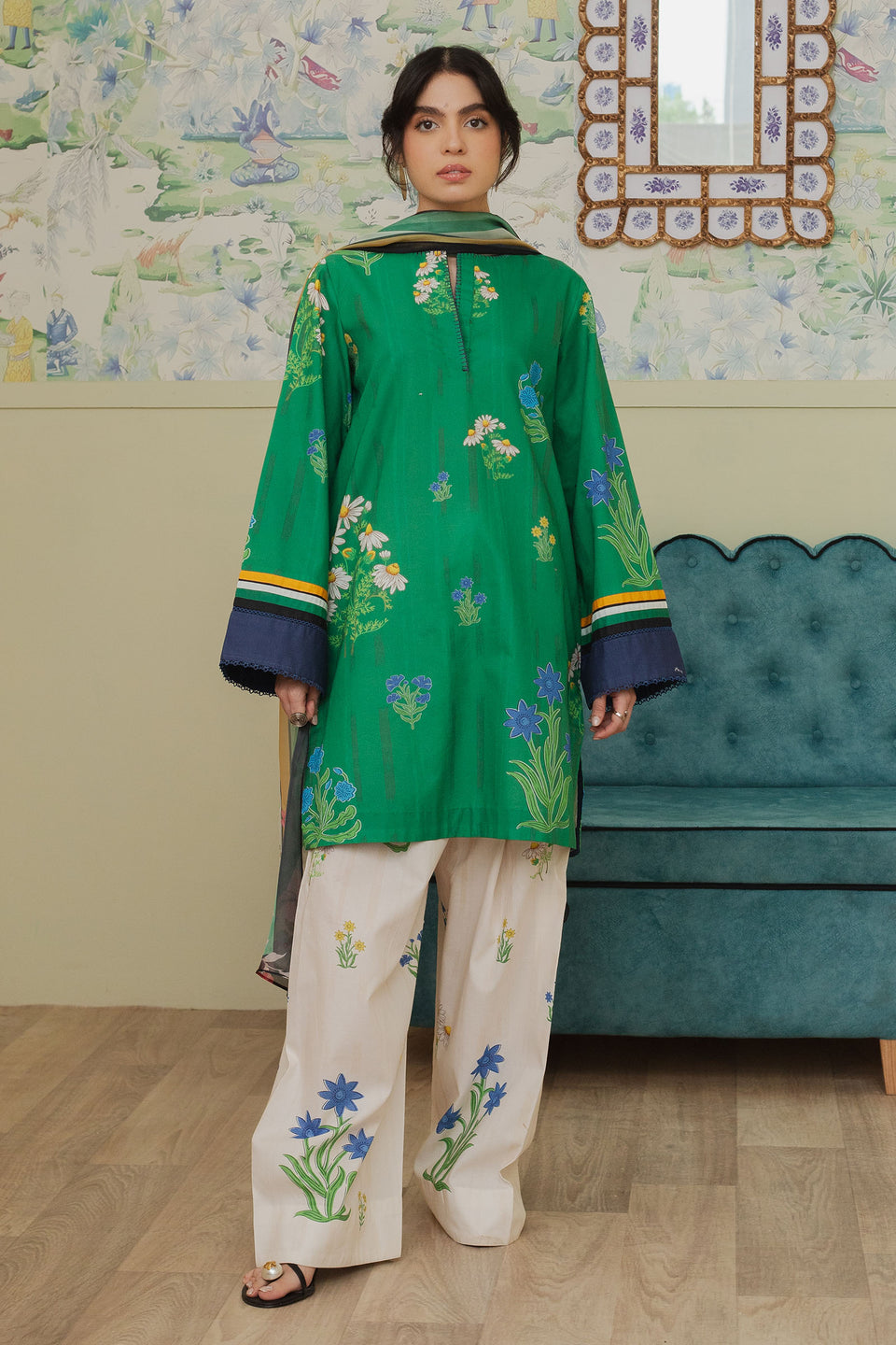 Zara Shahjahn | Coco Prints 24 | D10 by Zara Shahjahan - Designer Dress - Type: Casuals - Available at Libayah - 100% Original