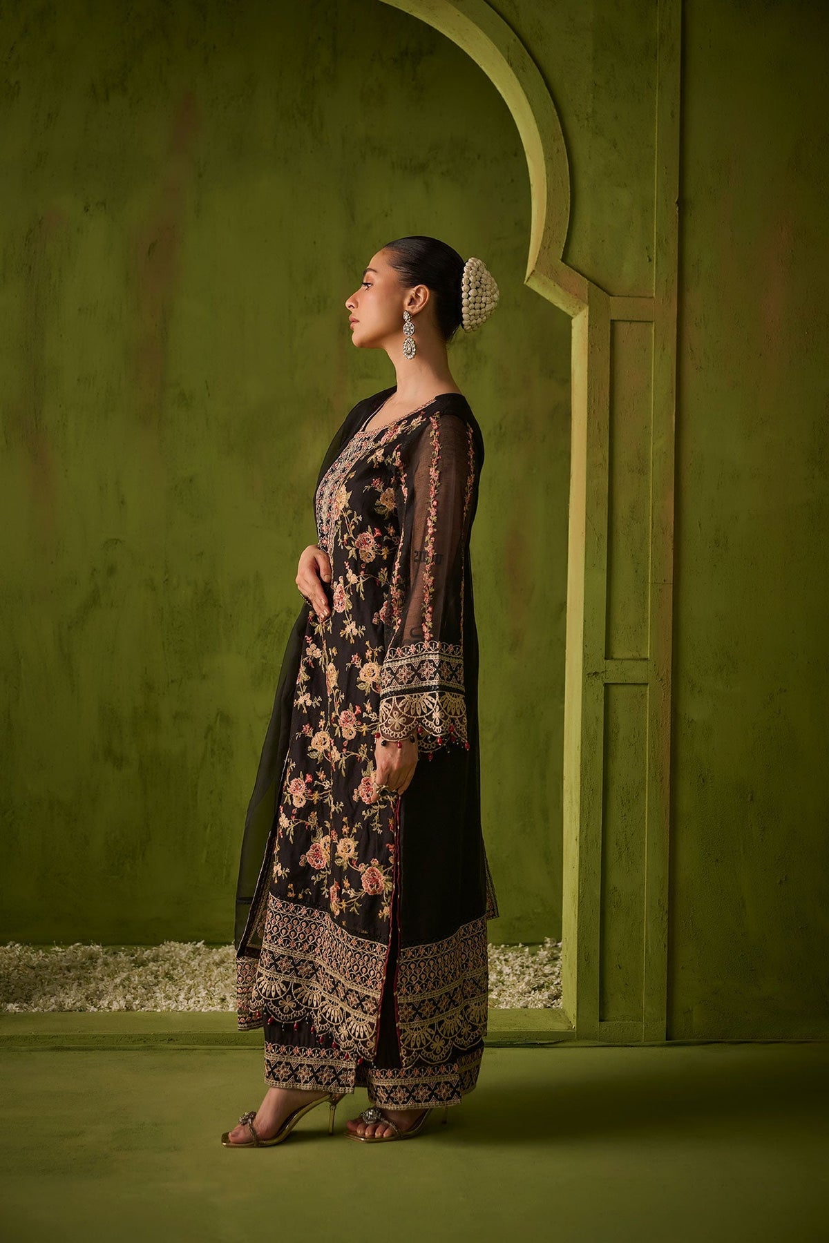 Dhanak | Festive Formals | SS24DU-3192 BLACK 3Pcs by Dhanak - Designer Dress - Type: Formal - Available at Libayah - 100% Original