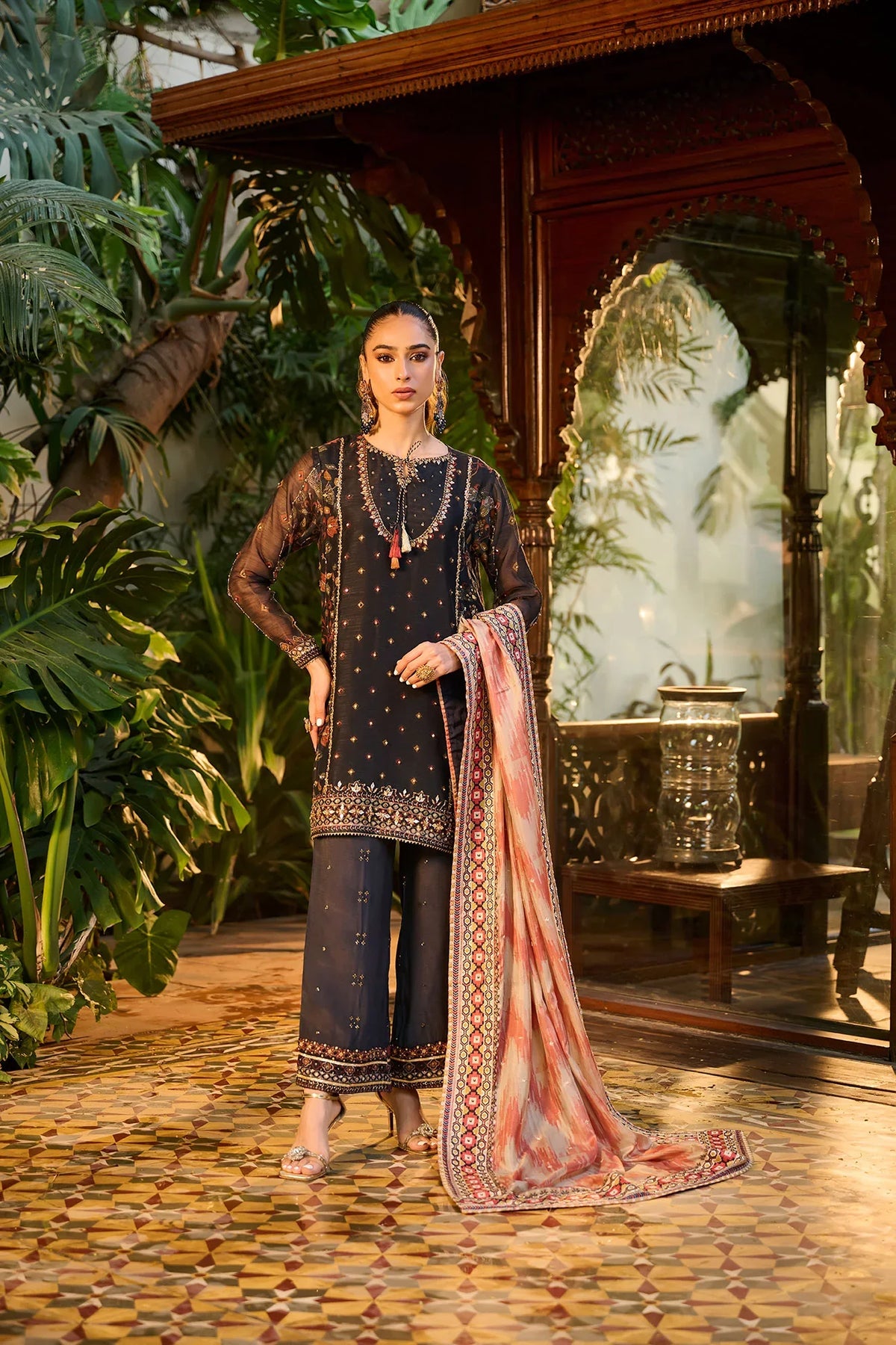 Dhanak | Bridal Couture | HF-3005 NAVY BLUE by Dhanak - Designer Dress - Type: Ladies Clothes - Available at Libayah - 100% Original