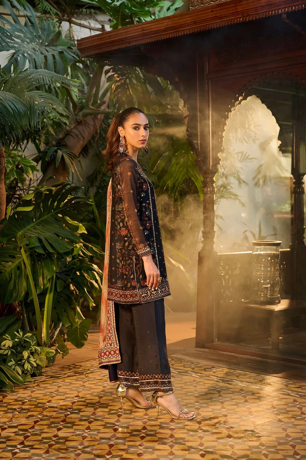 Dhanak | Bridal Couture | HF-3005 NAVY BLUE by Dhanak - Designer Dress - Type: Ladies Clothes - Available at Libayah - 100% Original