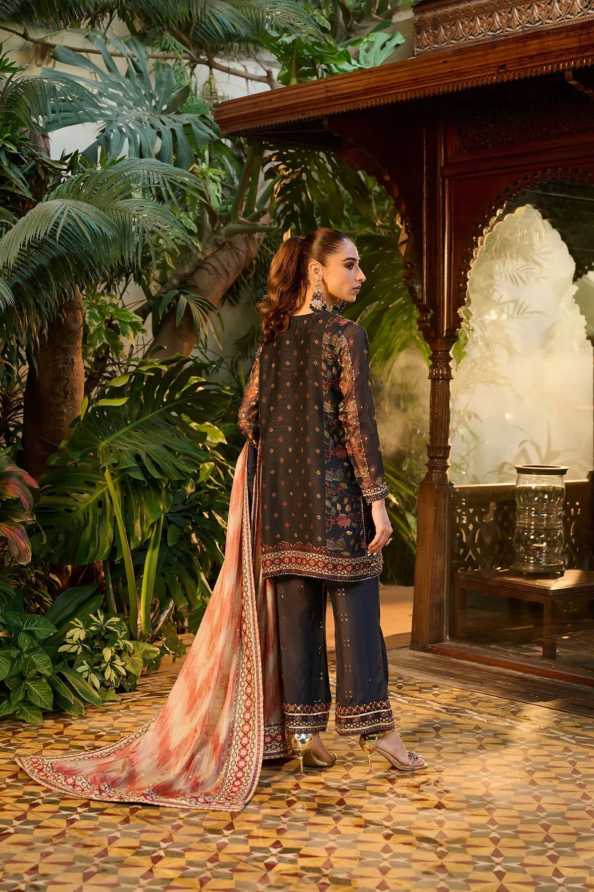 Dhanak | Bridal Couture | HF-3005 NAVY BLUE by Dhanak - Designer Dress - Type: Ladies Clothes - Available at Libayah - 100% Original