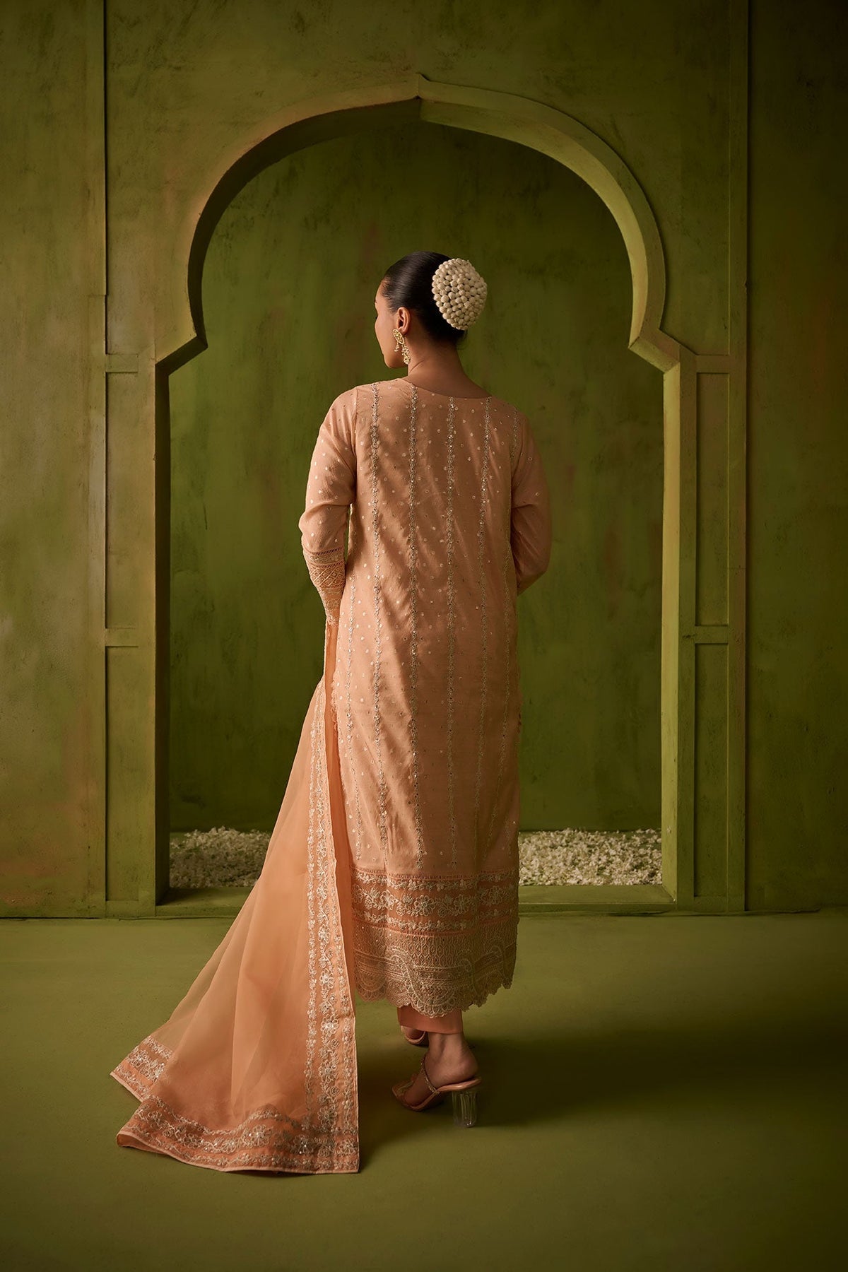 Dhanak | Festive Formals | SS24DU-3199 L-PINK 3Pcs by Dhanak - Designer Dress - Type: Formal - Available at Libayah - 100% Original