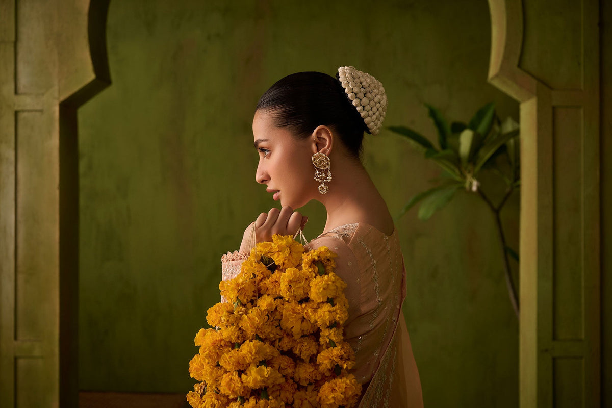 Dhanak | Festive Formals | SS24DU-3199 L-PINK 3Pcs by Dhanak - Designer Dress - Type: Formal - Available at Libayah - 100% Original