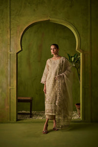 Dhanak | Festive Formals | SS24DU-3194 BEIGE 3Pcs by Dhanak - Designer Dress - Type: Luxury - Available at Libayah - 100% Original