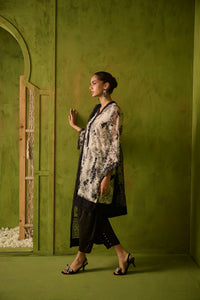 Dhanak | Festive Signature Pret | SS24DA-2467 GREY by Dhanak - Designer Dress - Type: Formal - Available at Libayah - 100% Original