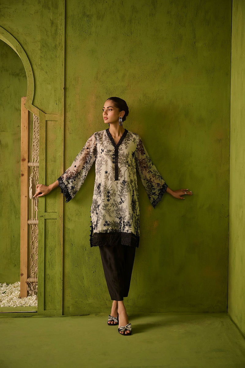 Dhanak | Festive Signature Pret | SS24DA-2467 GREY by Dhanak - Designer Dress - Type: Formal - Available at Libayah - 100% Original