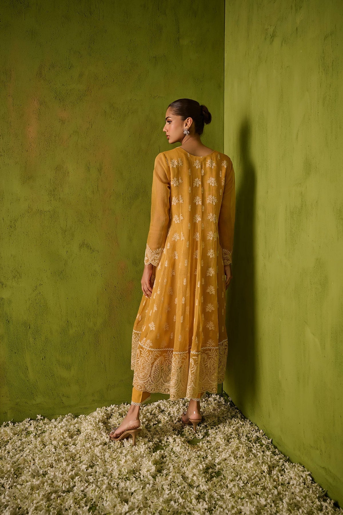Dhanak | Festive Signature Pret | SS24DA-2479 MUSTARD by Dhanak - Designer Dress - Type: Formal - Available at Libayah - 100% Original