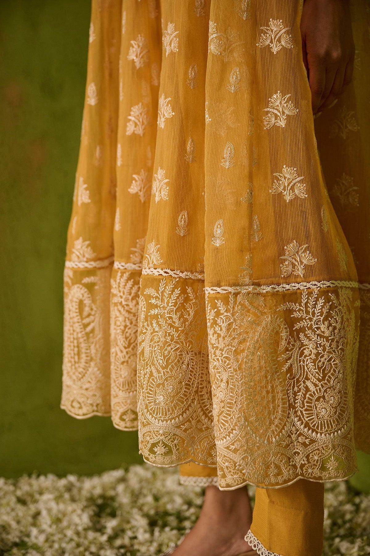 Dhanak | Festive Signature Pret | SS24DA-2479 MUSTARD by Dhanak - Designer Dress - Type: Formal - Available at Libayah - 100% Original