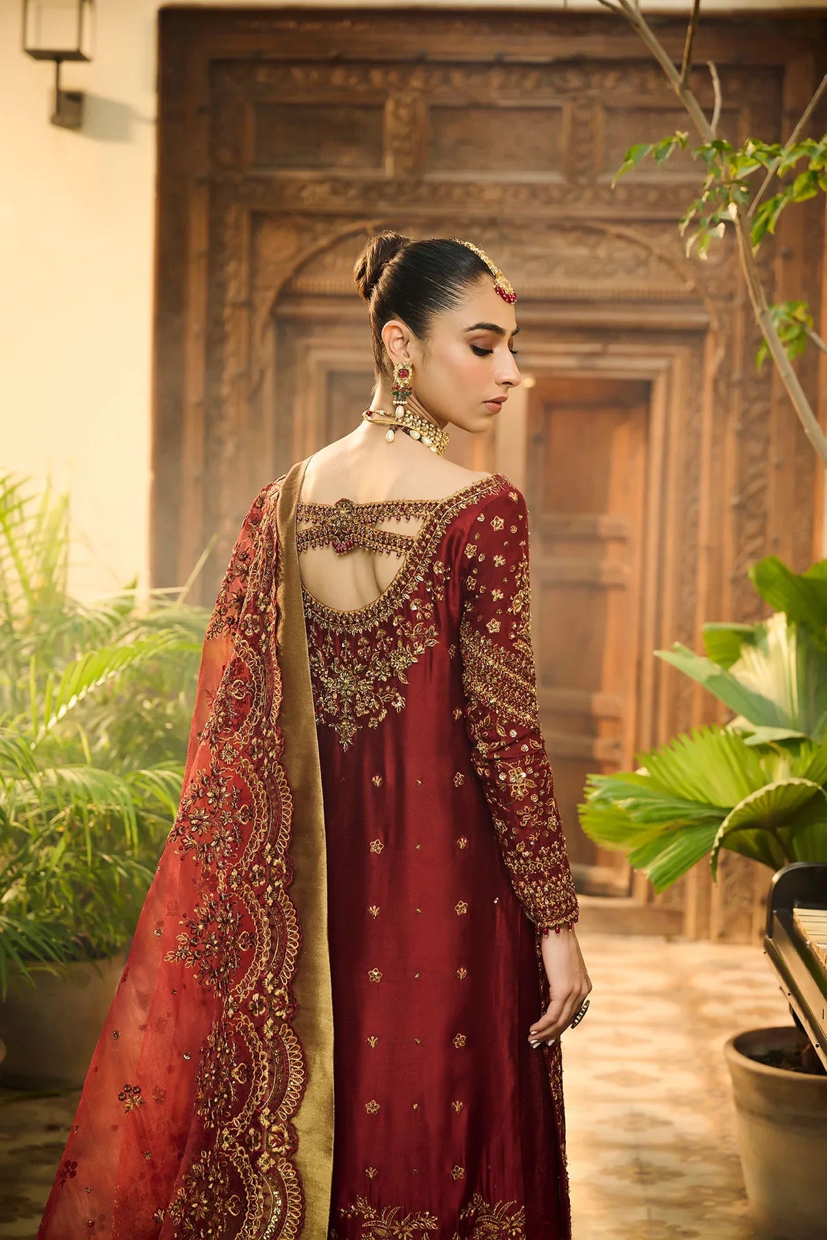 Dhanak | Bridal Couture | HF-3009 RED by Dhanak - Designer Dress - Type: Ladies Clothes - Available at Libayah - 100% Original