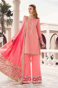 Maria B | Sateen Formals 23 | Candy Pink CST-701 by Maria B - Designer Dress  - Type : Ladies Clothes - Available at Libayah - 100% Original 