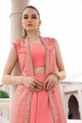 Maria B | Sateen Formals 23 | Candy Pink CST-701 by Maria B - Designer Dress  - Type : Ladies Clothes - Available at Libayah - 100% Original 