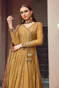 Maria B | Sateen Formals 23 | Mustard CST-702 by Maria B - Designer Dress  - Type : Ladies Clothes - Available at Libayah - 100% Original 