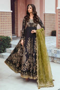 Maria B | Sateen Formals 23 | Black CST-703 by Maria B - Designer Dress  - Type : Ladies Clothes - Available at Libayah - 100% Original 