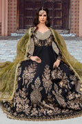 Maria B | Sateen Formals 23 | Black CST-703 by Maria B - Designer Dress  - Type : Ladies Clothes - Available at Libayah - 100% Original 