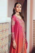 Maria B | Sateen Formals 23 | Fuchsia Pink CST-709 by Maria B - Designer Dress  - Type : Ladies Clothes - Available at Libayah - 100% Original 