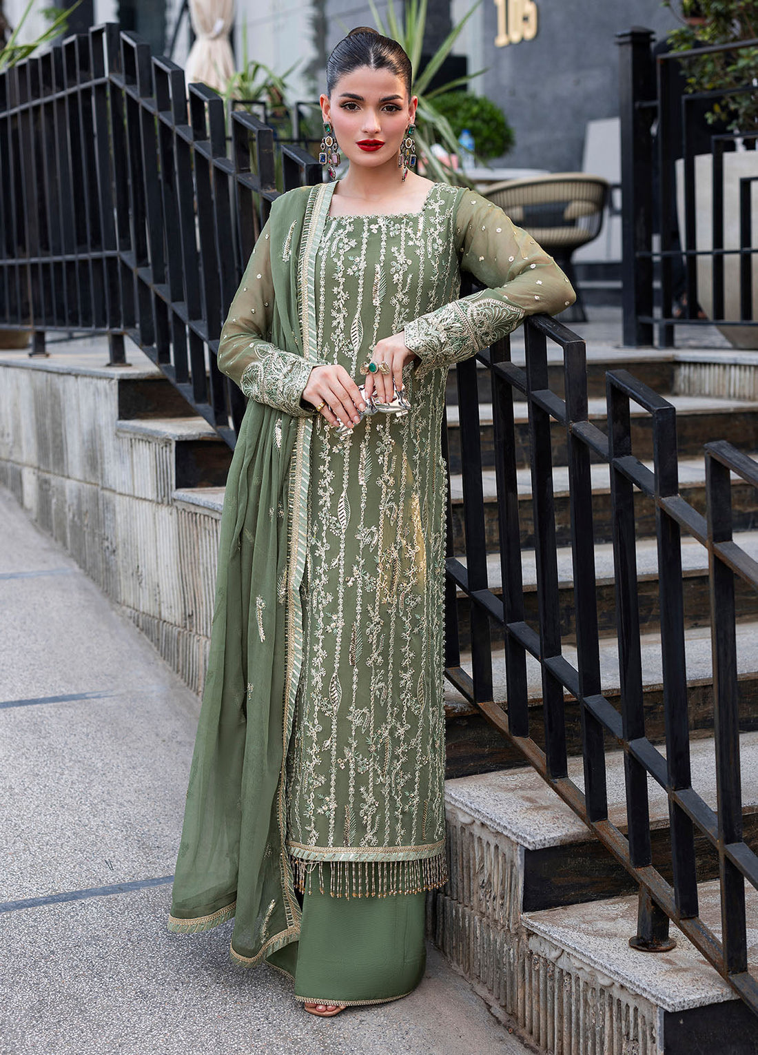 Sahane | At First Glance | CT 25006 Mist by Sahane - Designer Dress  - Type : Ladies Clothes - Available at Libayah - 100% Original 