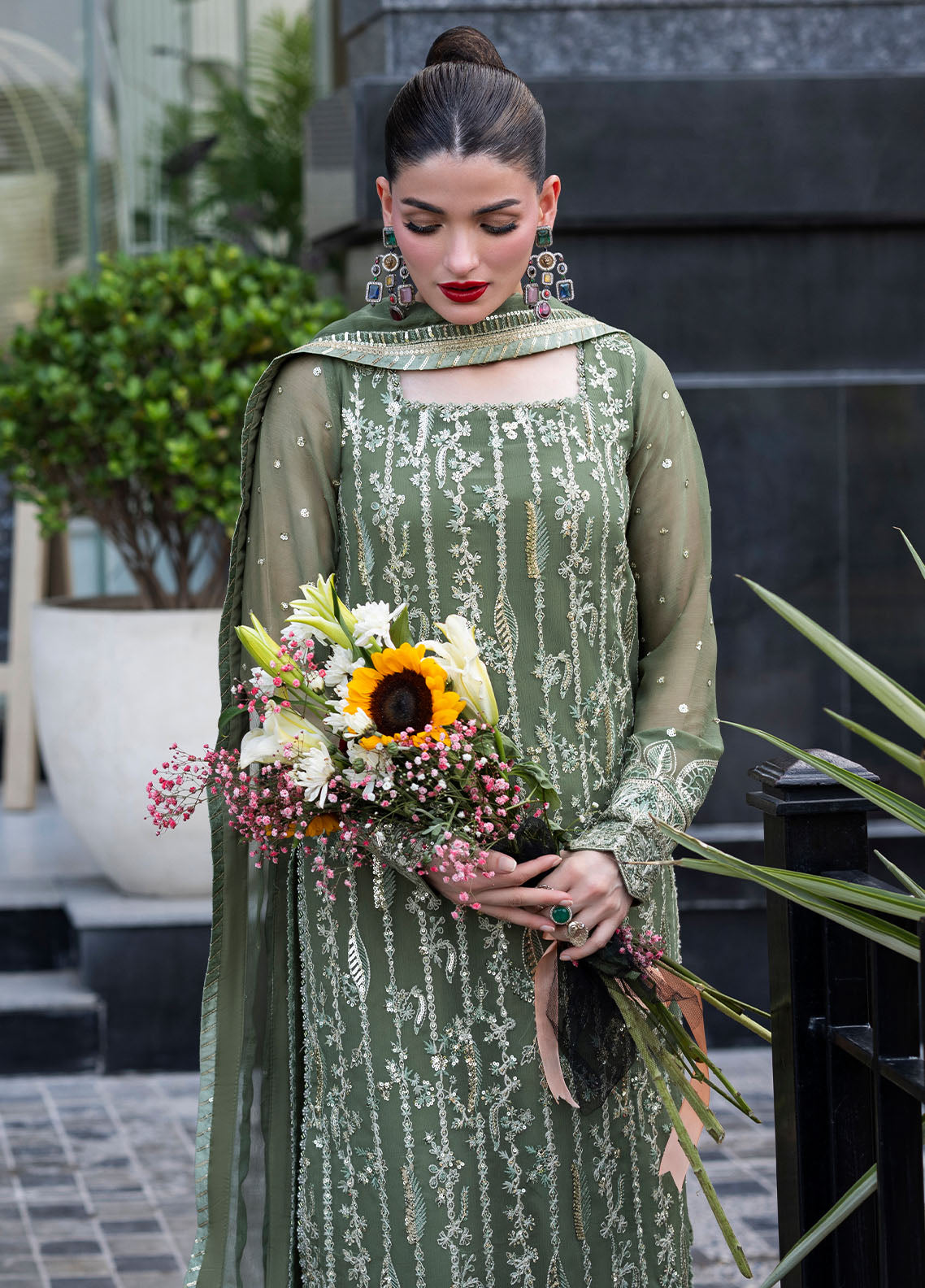 Sahane | At First Glance | CT 25006 Mist by Sahane - Designer Dress  - Type : Ladies Clothes - Available at Libayah - 100% Original 