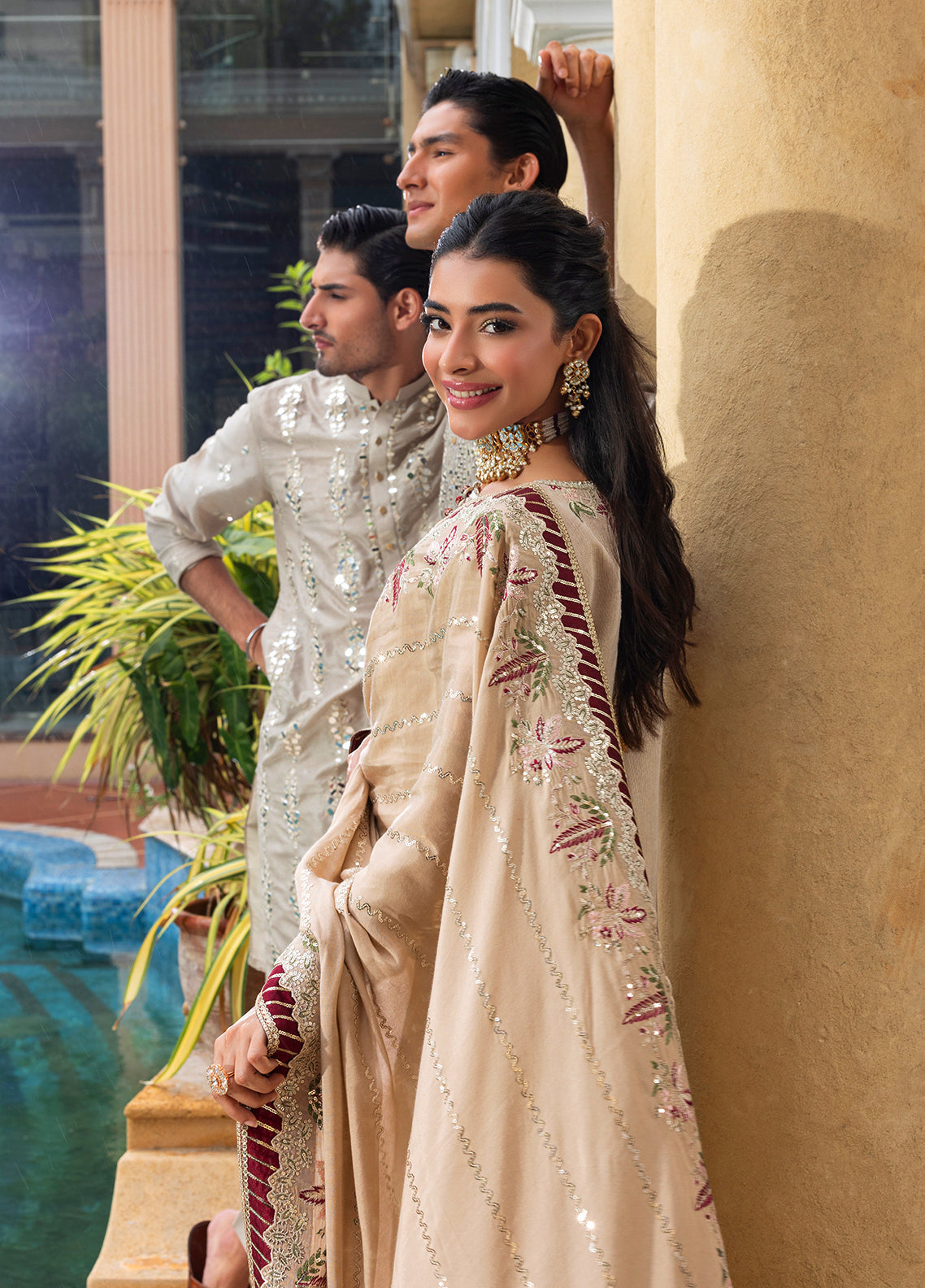 Sahane | Haye Dil Wedding Formals | CT 29005 Gold Love by Sahane - Designer Dress  - Type : Ladies Clothes - Available at Libayah - 100% Original 
