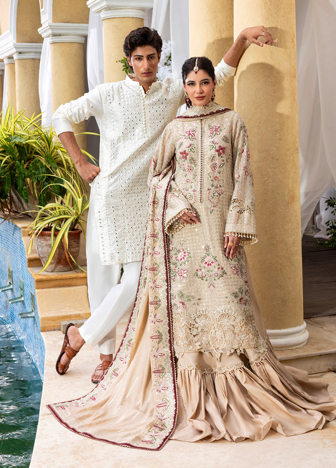 Sahane | Haye Dil Wedding Formals | CT 29004 Veil of Romance by Sahane - Designer Dress  - Type : Ladies Clothes - Available at Libayah - 100% Original 