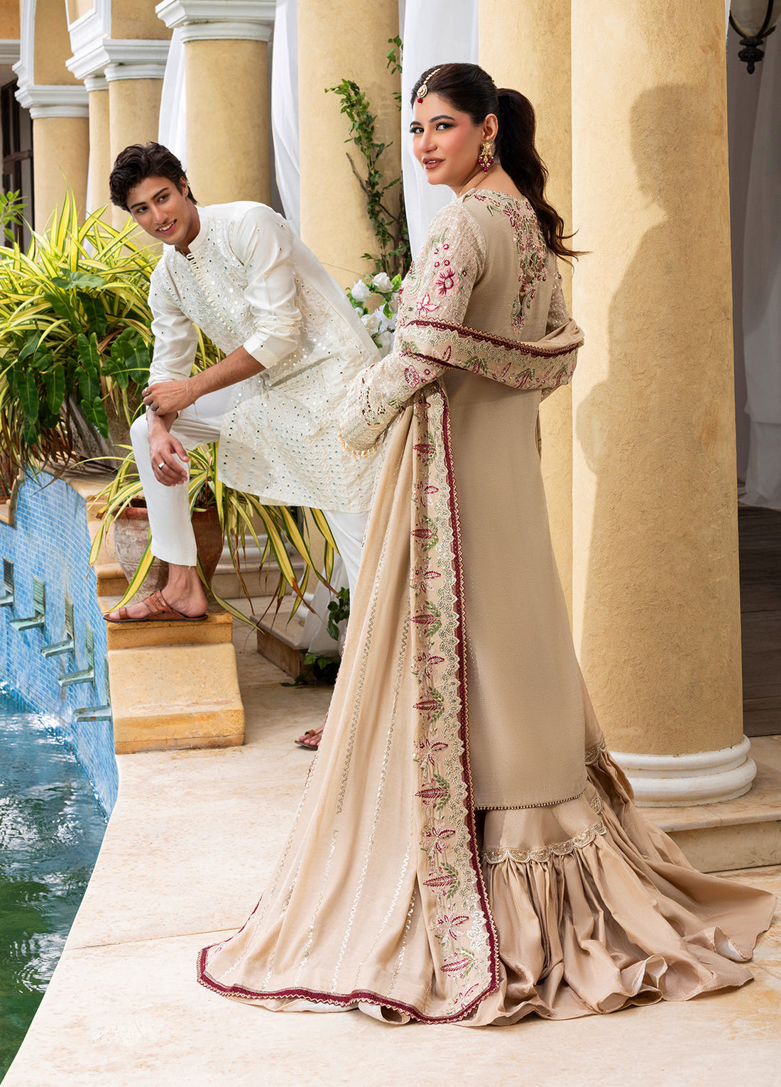 Sahane | Haye Dil Wedding Formals | CT 29004 Veil of Romance by Sahane - Designer Dress  - Type : Ladies Clothes - Available at Libayah - 100% Original 