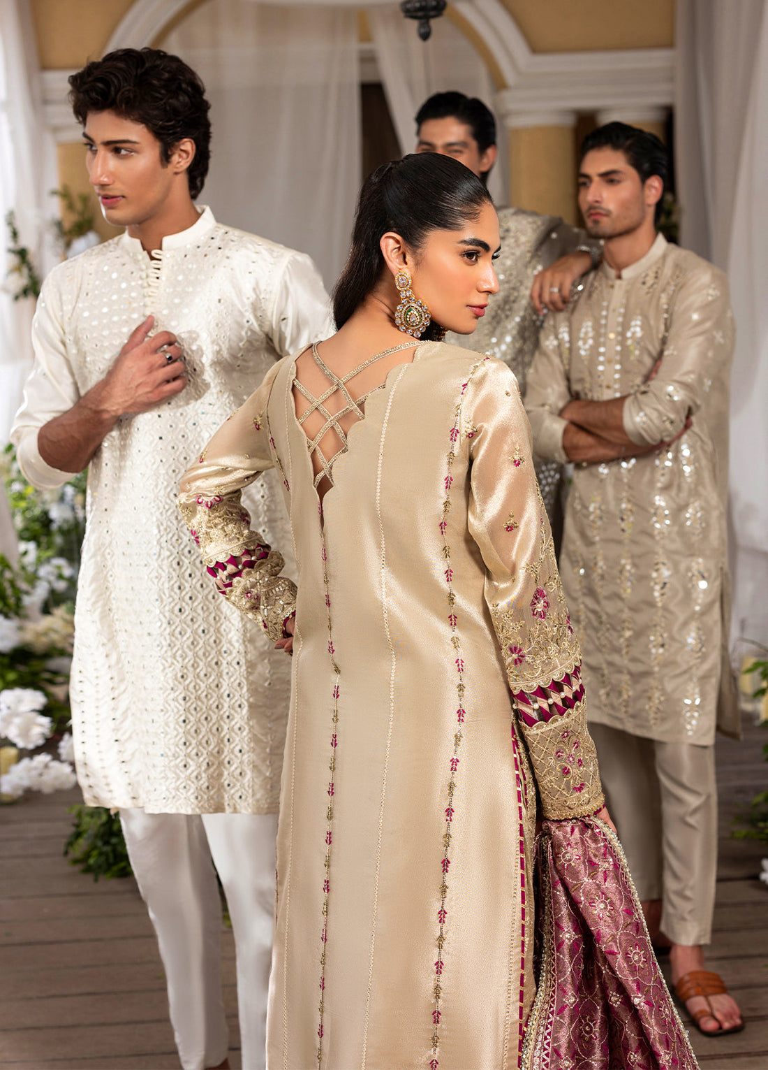 Sahane | Haye Dil Wedding Formals | CT 29005 Gold Love by Sahane - Designer Dress  - Type : Ladies Clothes - Available at Libayah - 100% Original 