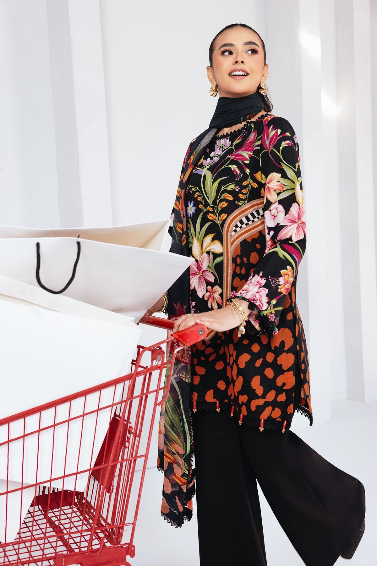 Maria B | Winter Basics 25 | MB-CUS25-1101B by Maria B - Designer Dress - Type : Ladies Clothes - Available at Libayah - 100% Original 