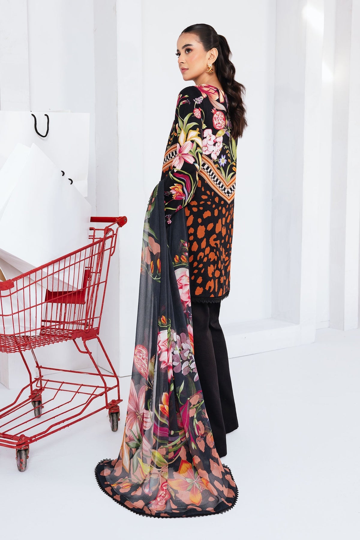Maria B | Winter Basics 25 | MB-CUS25-1101B by Maria B - Designer Dress - Type : Ladies Clothes - Available at Libayah - 100% Original 