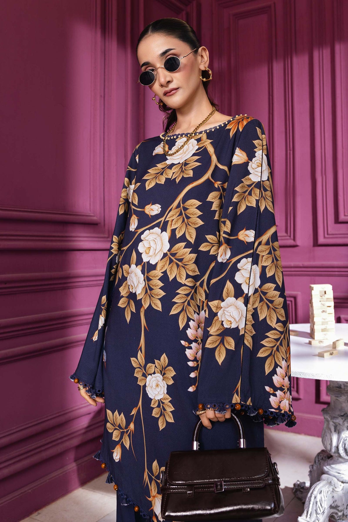 Maria B | Winter Basics 25 | MB-CUS25-1102A by Maria B - Designer Dress - Type : Ladies Clothes - Available at Libayah - 100% Original 