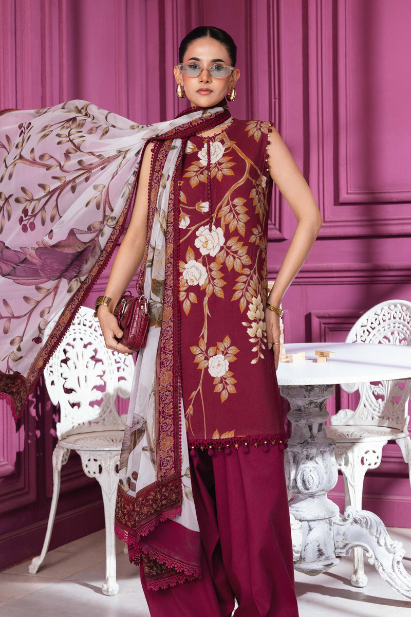 Maria B | Winter Basics 25 | MB-CUS25-1102B by Maria B - Designer Dress - Type : Ladies Clothes - Available at Libayah - 100% Original 