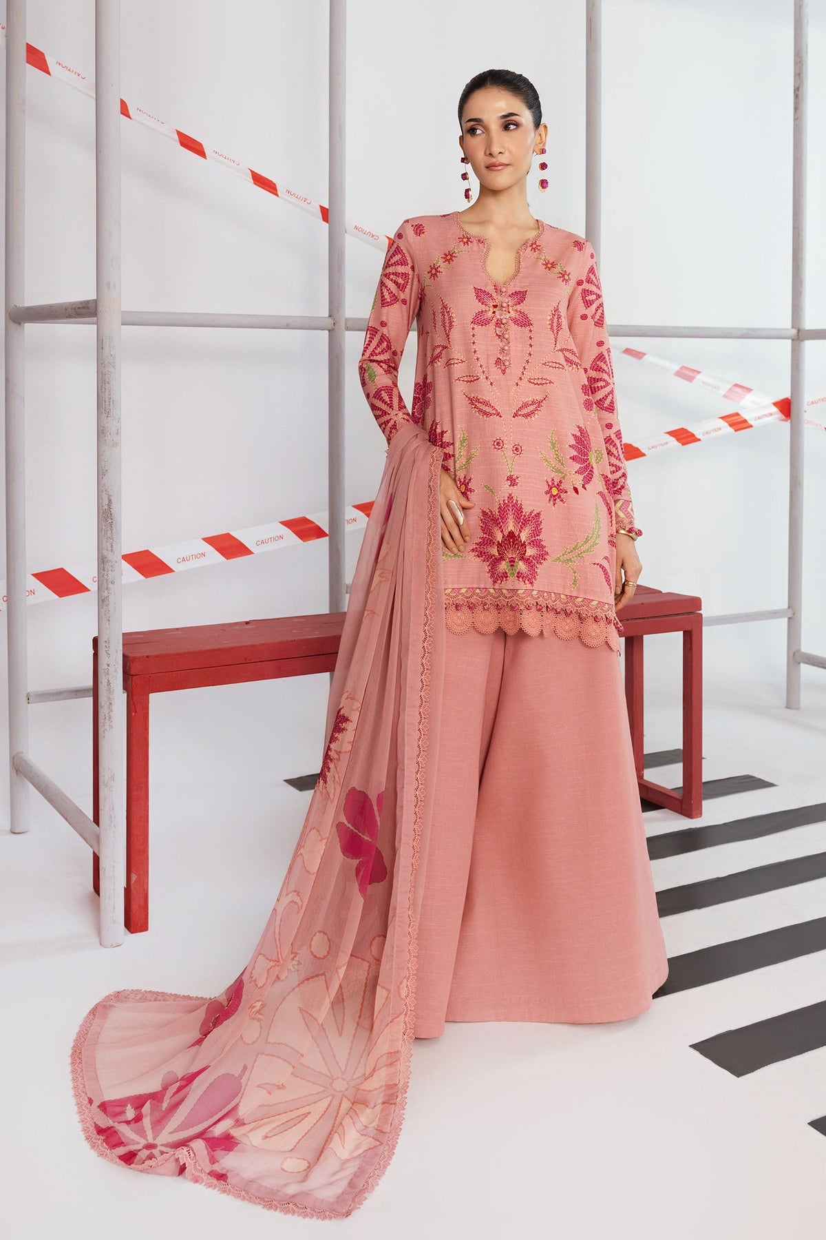 Maria B | Winter Basics 25 | MB-CUS25-1104A by Maria B - Designer Dress - Type : Ladies Clothes - Available at Libayah - 100% Original 