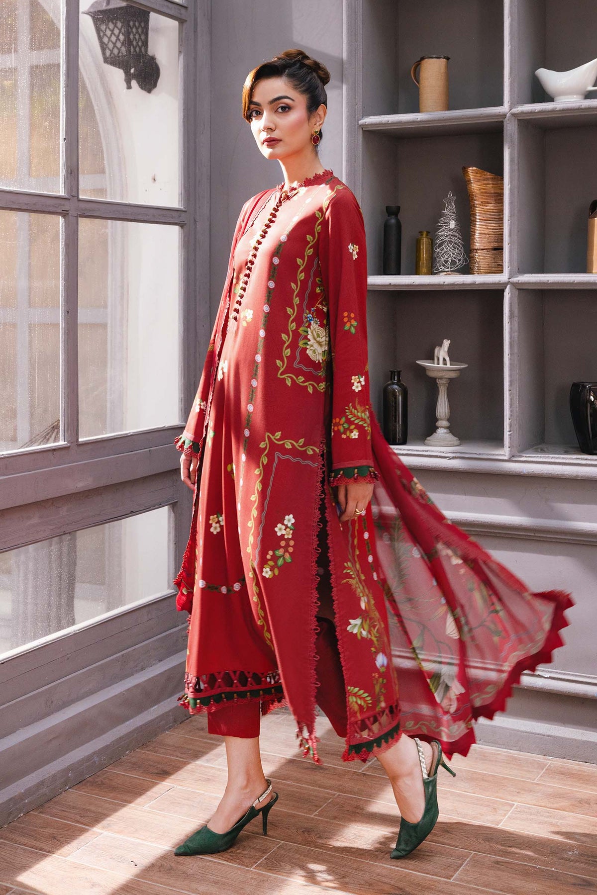 Maria B | Winter Basics 25 | MB-CUS25-1105A by Maria B - Designer Dress - Type : Ladies Clothes - Available at Libayah - 100% Original 