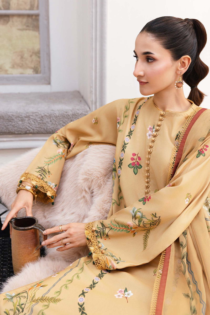 Maria B | Winter Basics 25 | MB-CUS25-1105B by Maria Osama Khan - Designer Dress - Type : Ladies Clothes - Available at Libayah - 100% Original 