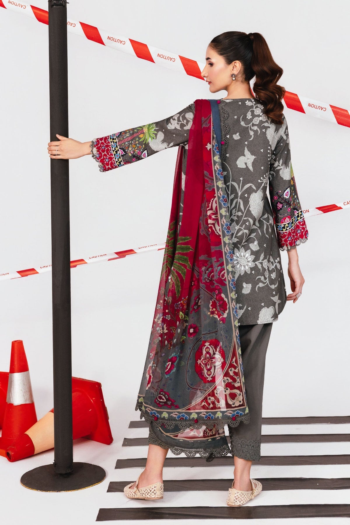 Maria B | Winter Basics 25 | MB-CUS25-1106A by Maria B - Designer Dress - Type : Ladies Clothes - Available at Libayah - 100% Original 