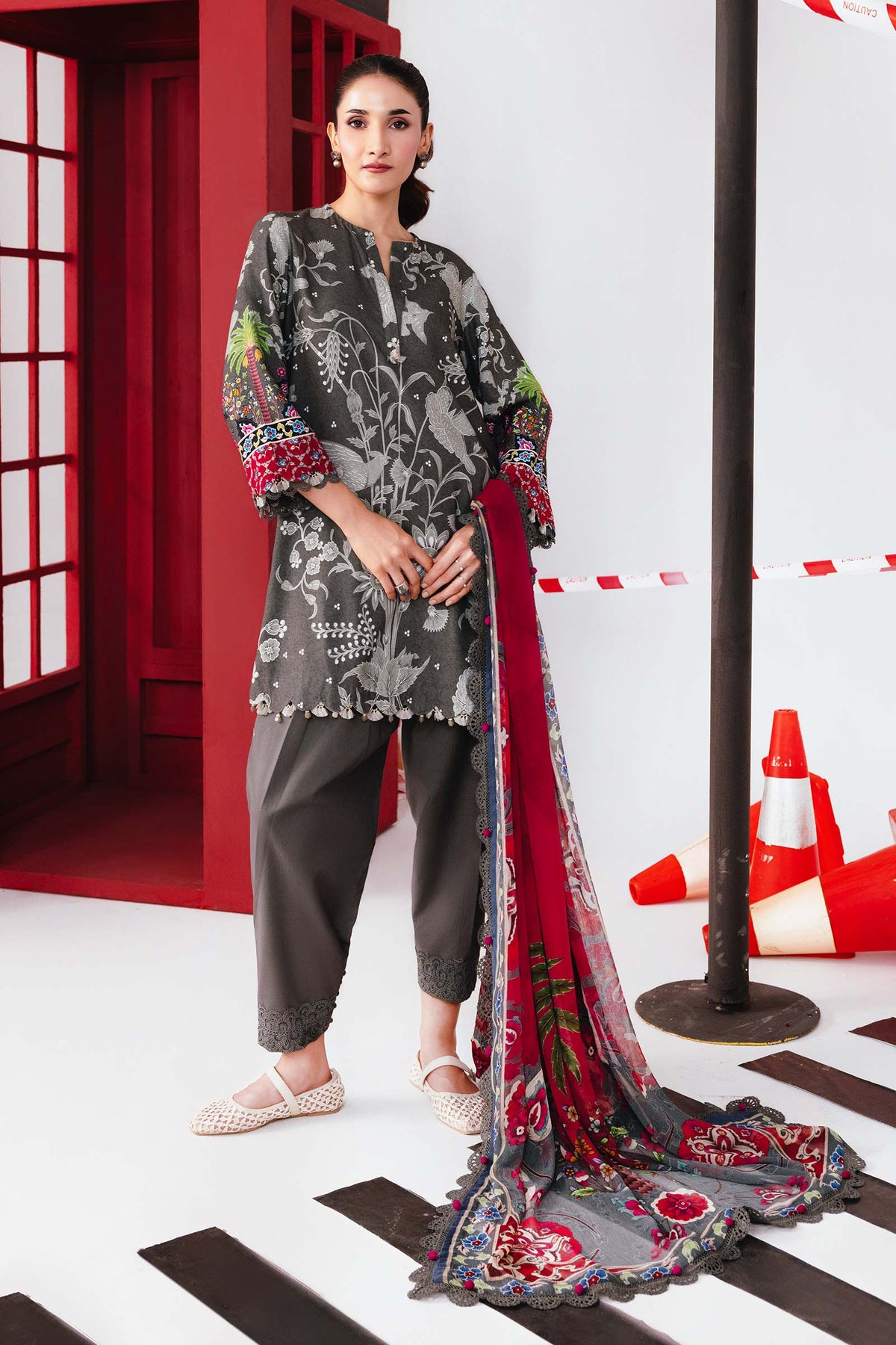 Maria B | Winter Basics 25 | MB-CUS25-1106A by Maria B - Designer Dress - Type : Ladies Clothes - Available at Libayah - 100% Original 