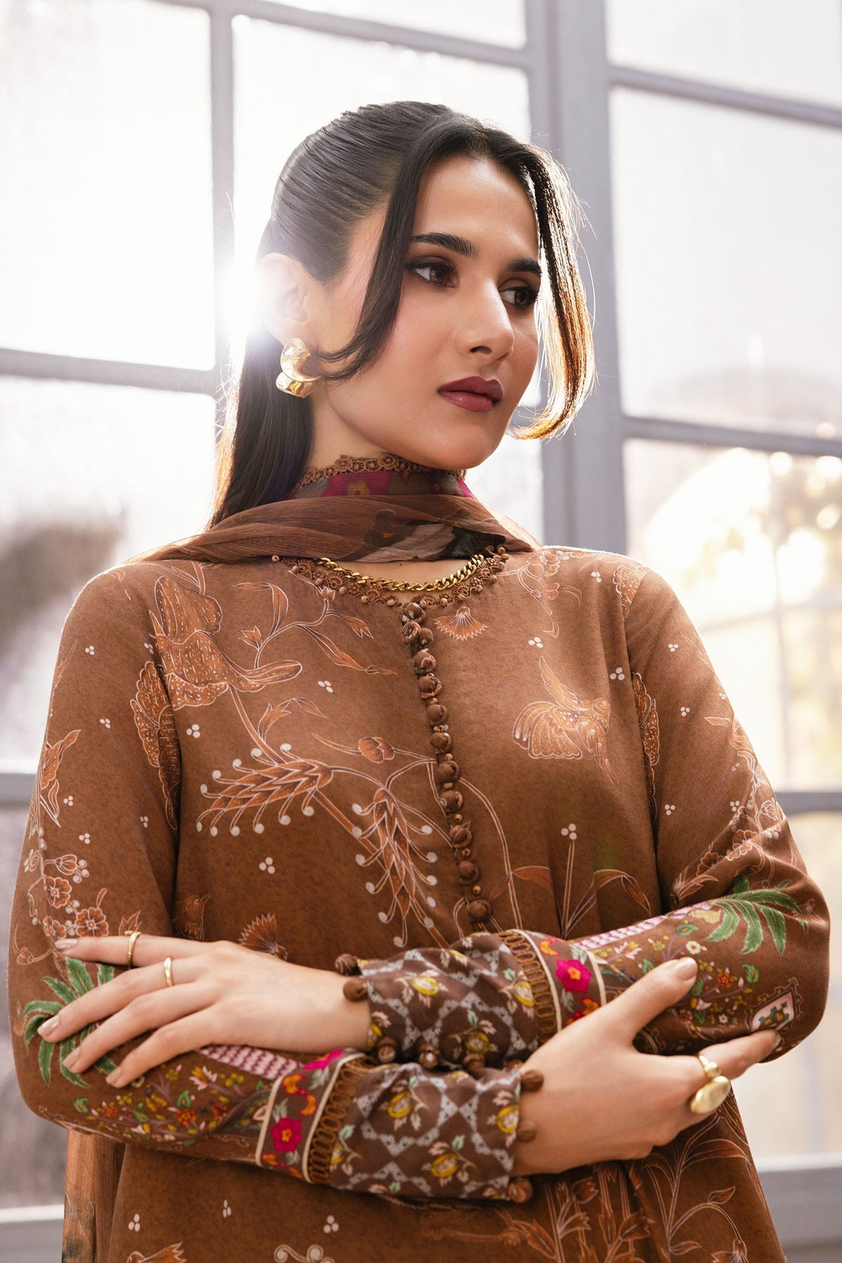 Maria B | Winter Basics 25 | MB-CUS25-1106B by Maria B - Designer Dress - Type : Ladies Clothes - Available at Libayah - 100% Original 